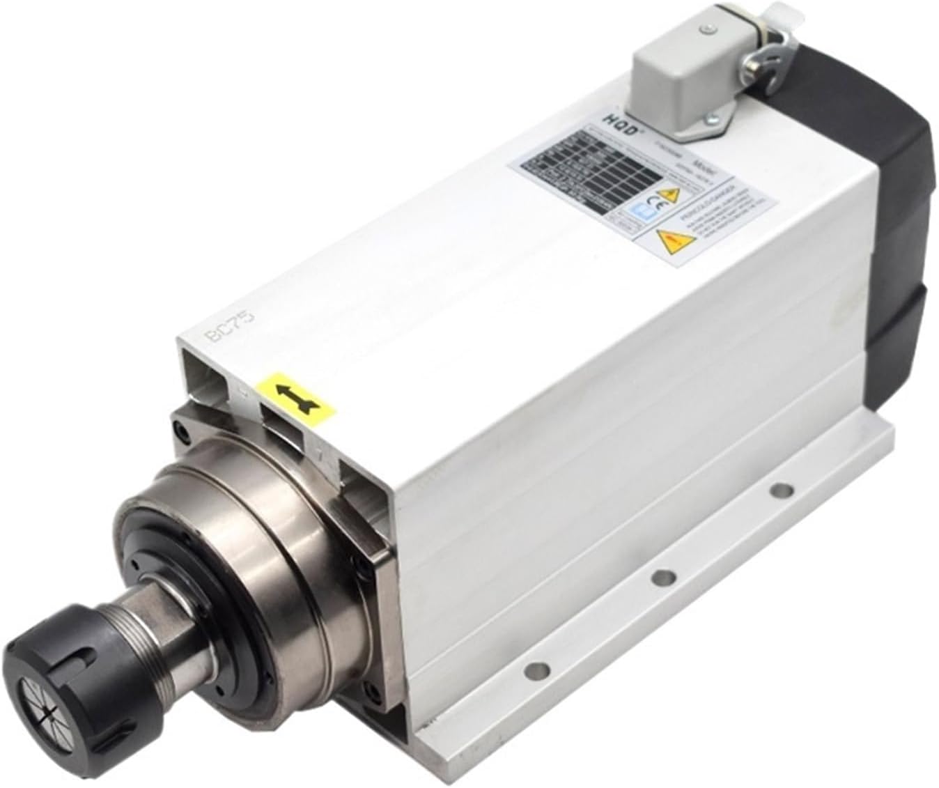 1pcs 7.5KW 9KW Air Cooled Spindle Motor 380V 220V ER32 Wood Lathe Spindle for CNC Milling Lathe Router Machine Tools(Without Base,9KW 220V)