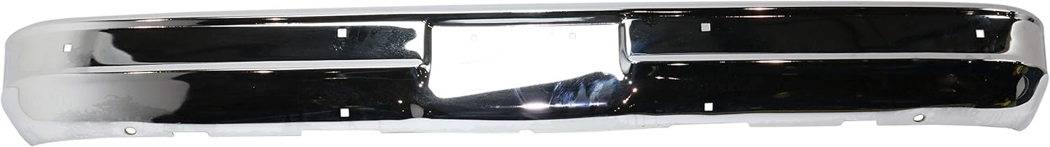 Evan Fischer Bumper for Chevrolet C10 C20 K10 K20 1975-1980 Front Chrome Steel w/o Molding Holes w/license plate provision Replaces # 6272560 GM1002257