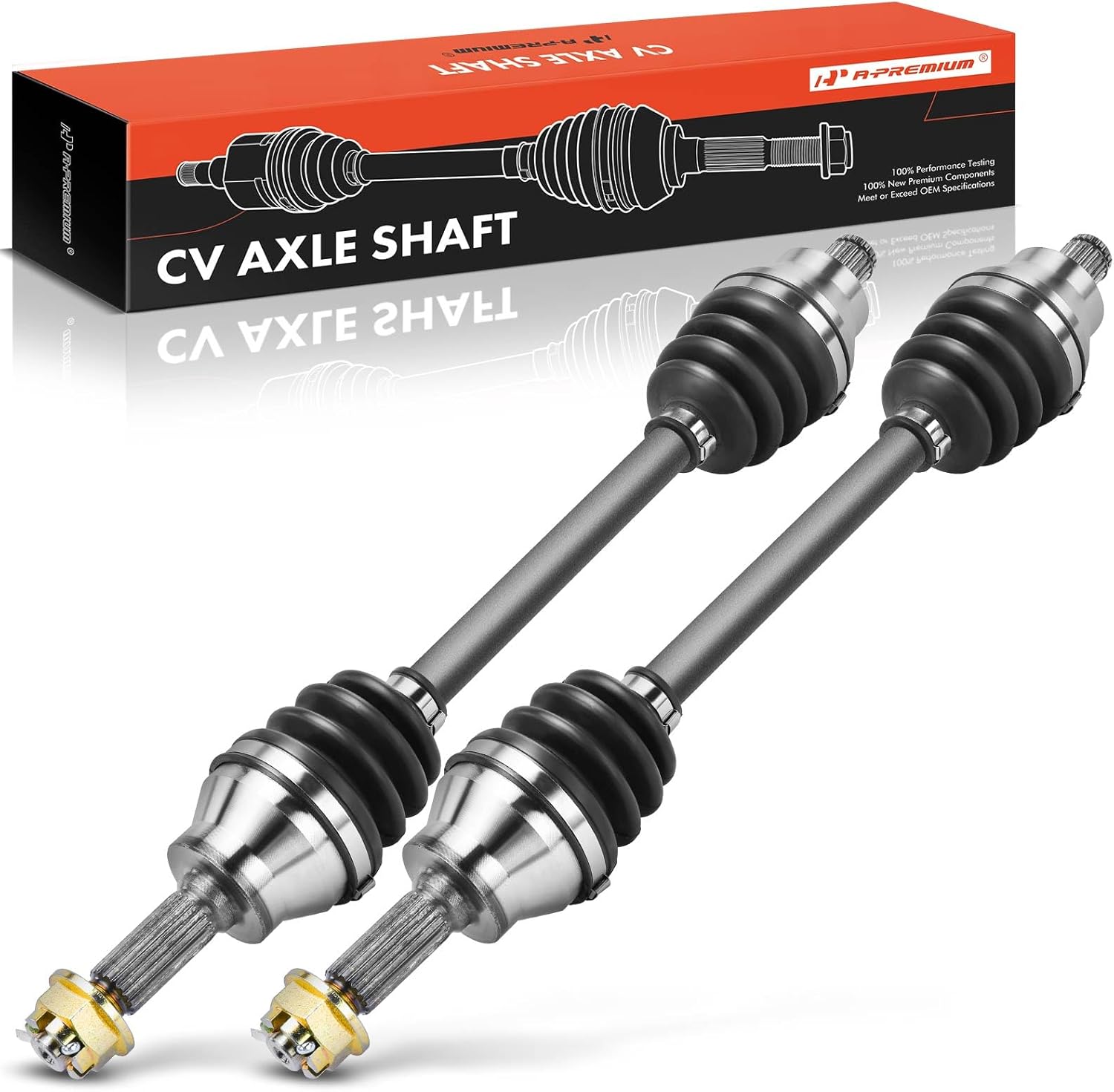 A-Premium Pair (2) Rear CV Axle Shaft Assembly Compatible with Polaris Hawkeye 300 2006-2011, Sportsman 300 400 2008-2010, Driver and Passenger Side, Replace# 1332341