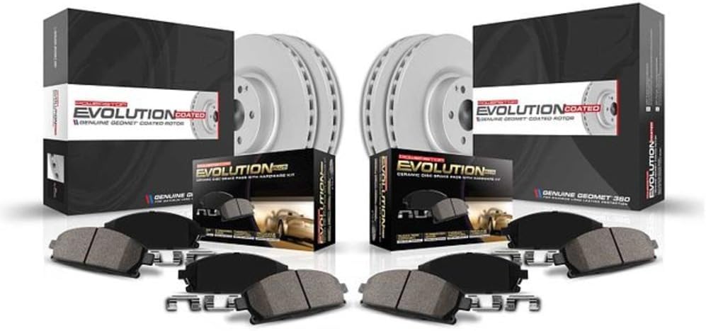 POWERSTOP KOE2767 Autospecialty Front and Rear Replacement Brake Kit-OE Brake Rotors & Ceramic Brake Pads For INFINITI FX35, INFINITI FX45, Nissan Murano, Nissan Murano [Model Specific]