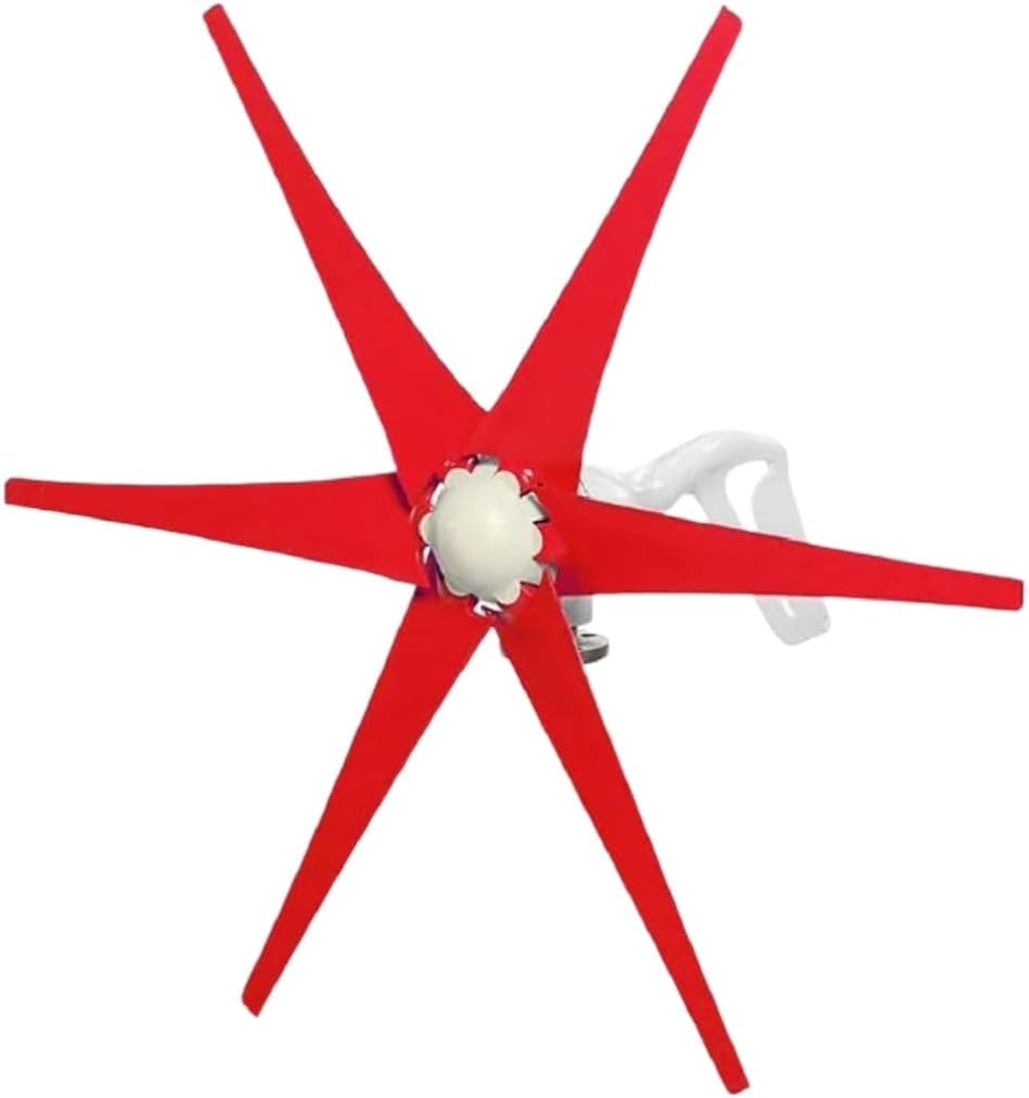 800W 6 Blade Wind Turbine Generator, 12V 24V Small Windmill Generator for Boats, Terraces, RVs, Cabins or Home(24 V)