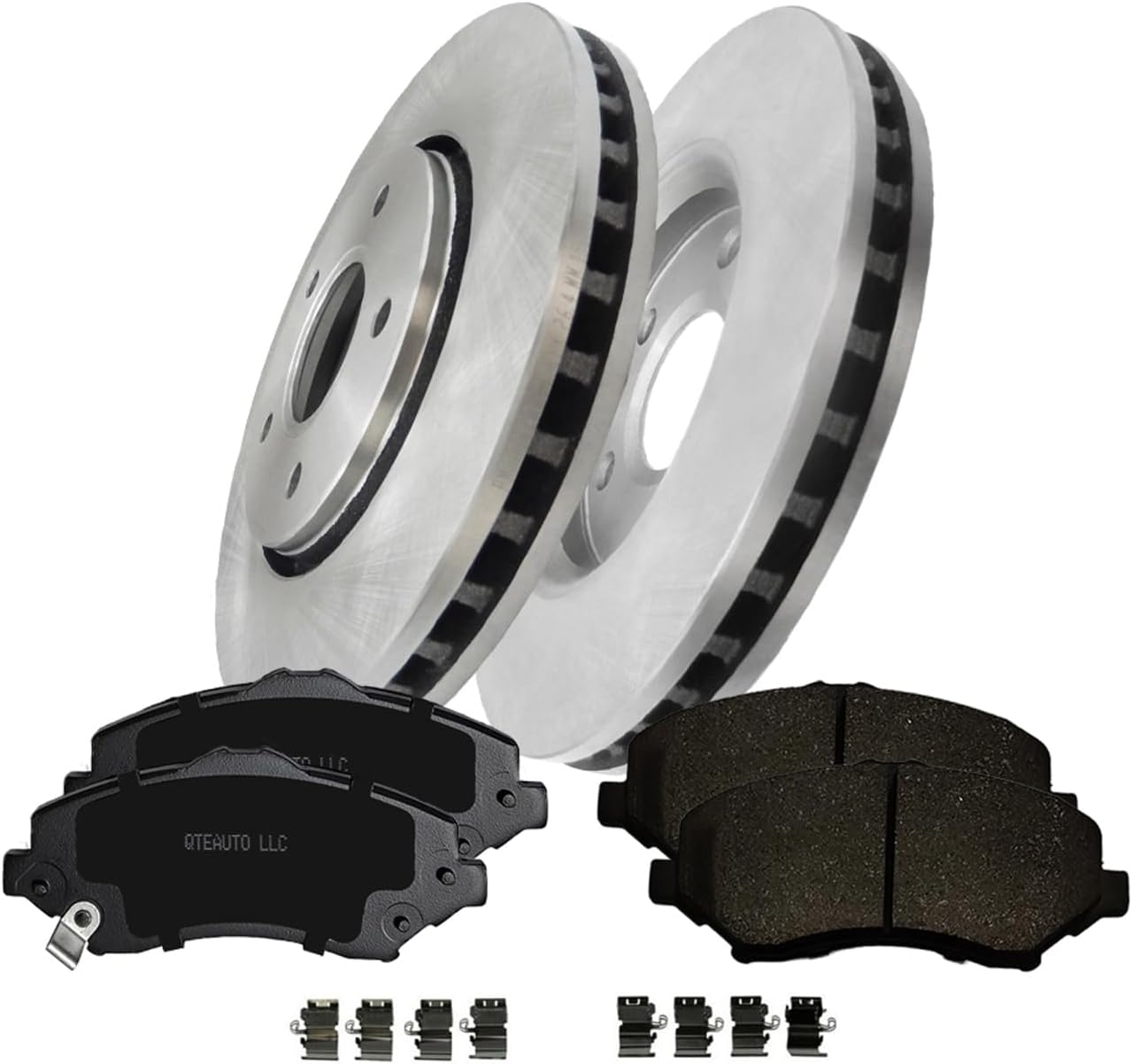 PM Auto Set 6 Front 302mm Disc Brake Rotors-Ceramic Brake Pad Replacement For 2008-2011 Chrysler Town & Country