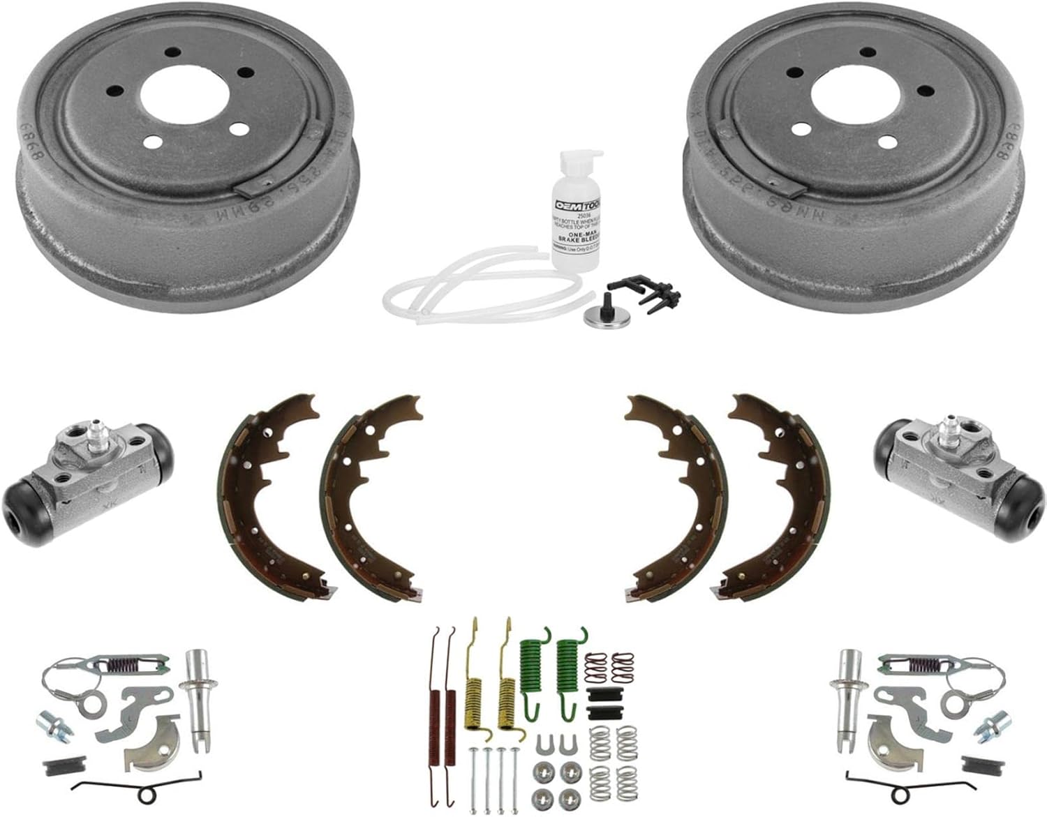 Brake Drums Shoes Cylinder 4 Wheel Drive Replacement Part for Ford 01-02 Ranger W Larger 10