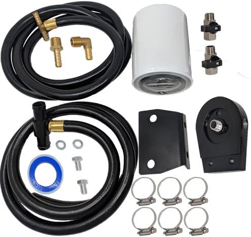 Black Coolant Filtration Kit - Fits Ford 6.4L Powerstroke 2008-2010 - DK Engine Parts