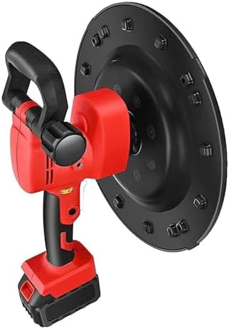 Cordless Electric Concrete Trowel - 1680W Wall Smoothing & Polishing Machine with 6 Gears (80-200RPM) for Cement, Mortar, Putty - Includes 2 Batteries