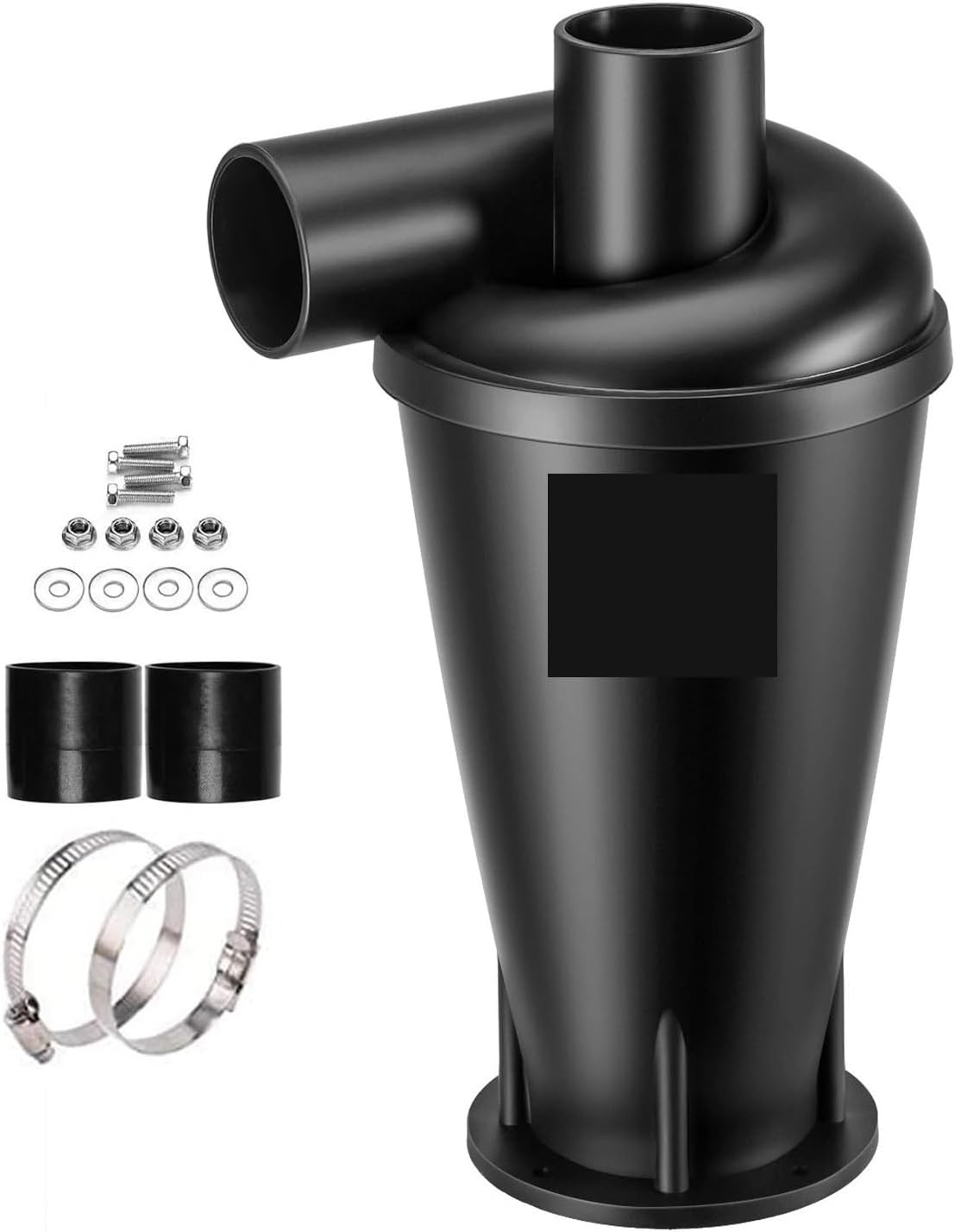 Cyclone Dust Collector Separator for Shop Vac, Separator Dust Powder Filter for Vacuums Dust Extractor Accessories Woodworking(PM01 Black)