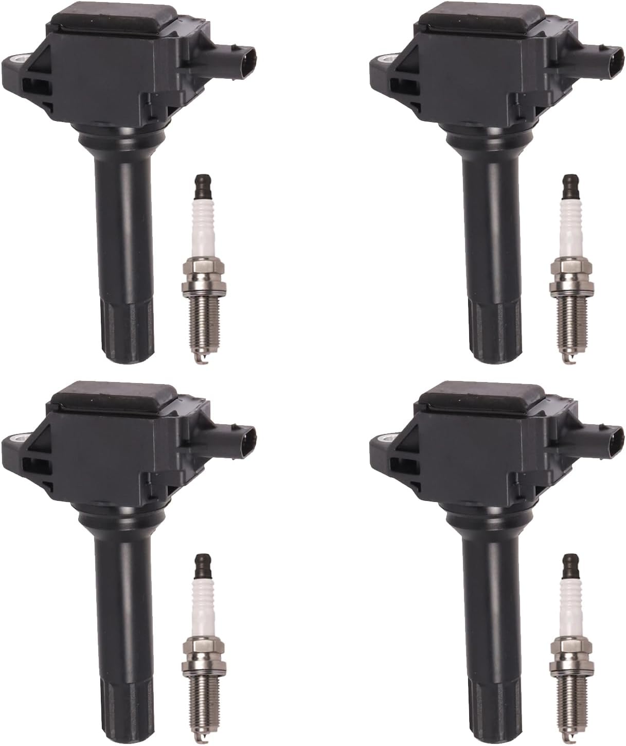 ENA Set of 4 Ignition Coil & Iridium Spark Plug Compatible with Subaru Forester Outback Impreza XV Crosstrek Legacy H4 2.0L 2.5L 2013 2014 2015 2016 Replacement for UF724 SU00300417 93501 XP5683