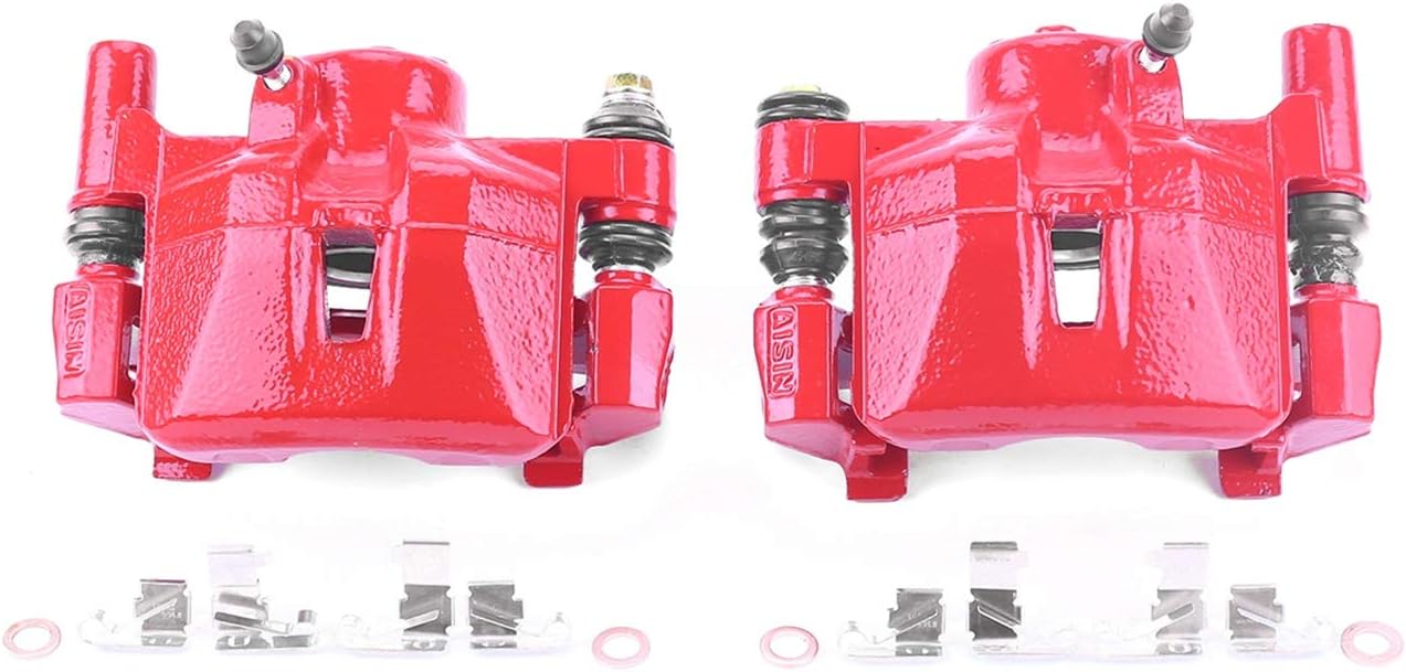 Power Stop Rear S2592 Pair of High-Temp Red Powder Coated Calipers For Lexus RX300 1999-2003 [Model Specific]