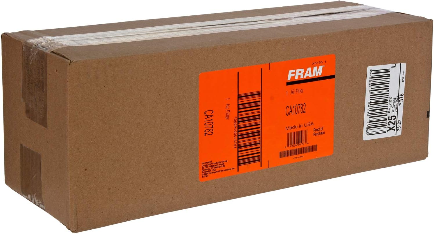 FRAM Extra Guard CA10782 Replacement Engine Air Filter for Select Chevrolet Corvette Models, Provides Up to 12 Months or 12,000 Miles Filter Protection