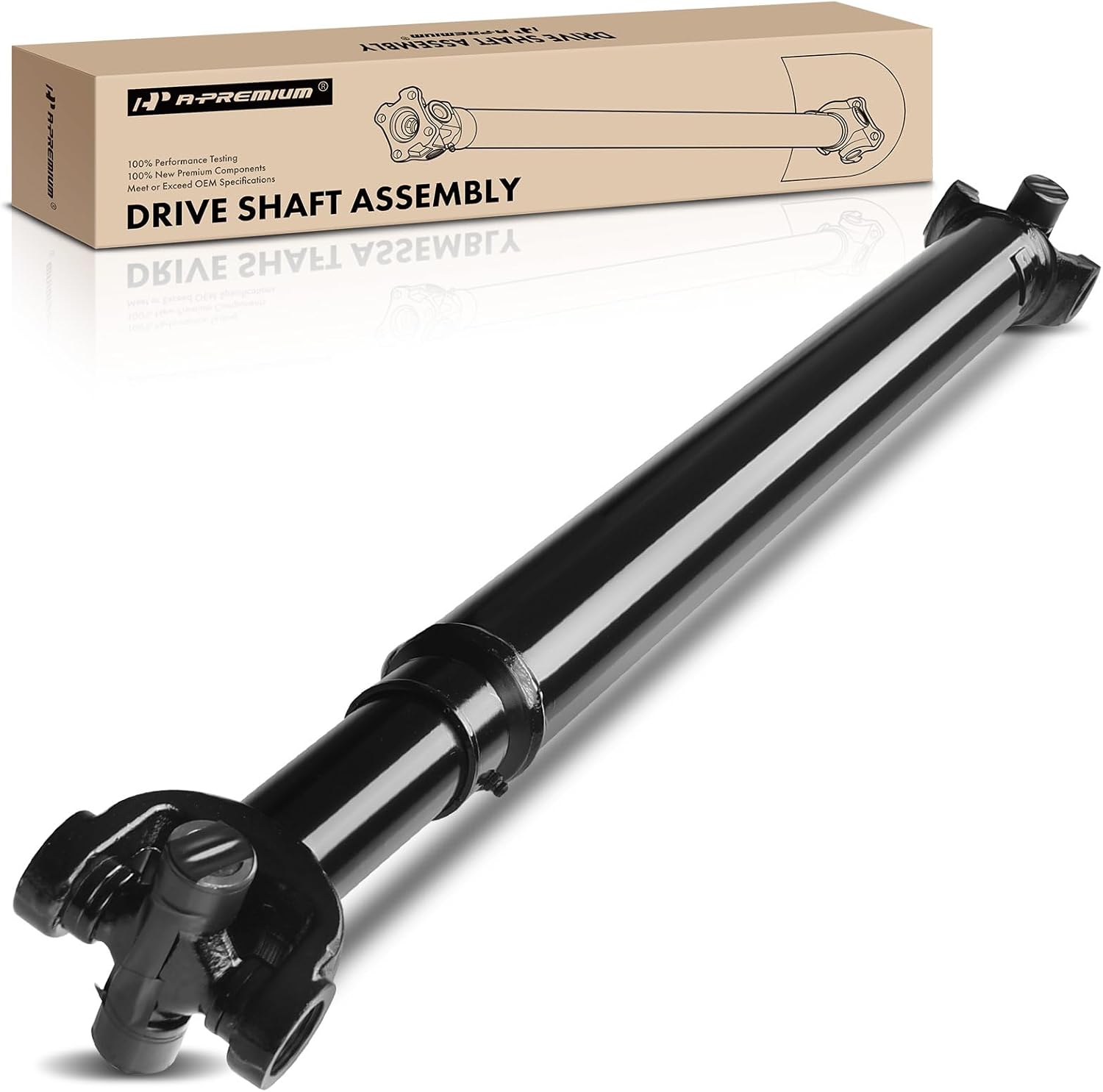 A-Premium Front Complete Drive Shaft Prop Shaft Driveshaft Assembly Compatible with Ford Bronco F-150 F-250 1988-1996, 4WD Manual Transmission