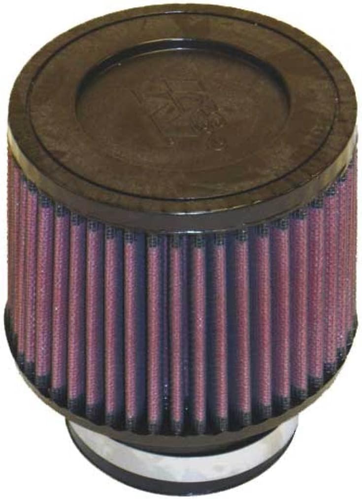 K&N High-Flow Original Lifetime Universal Clamp-On Air Filter: High Performance, Premium, Washable: Flange Diameter: 3 In, Filter Height: 4 In, Flange Length: 1.75 In, Shape: Round Tapered, RU-3700