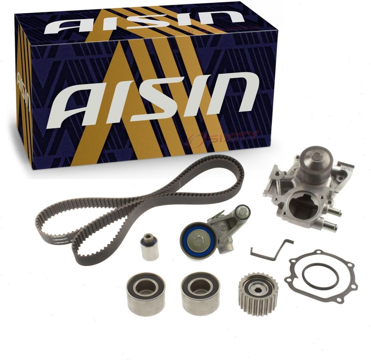 AISIN Timing Belt Kit w Water Pump compatible with Subaru Impreza 2.5L H4 2008-2014