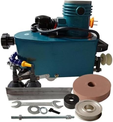 Electric Glass Edging Machine 8000r/min Portable Small Glass Edger Machine, Straight Round Bevelled Glass Edging Grinder Glass Acryl Polishing Machine