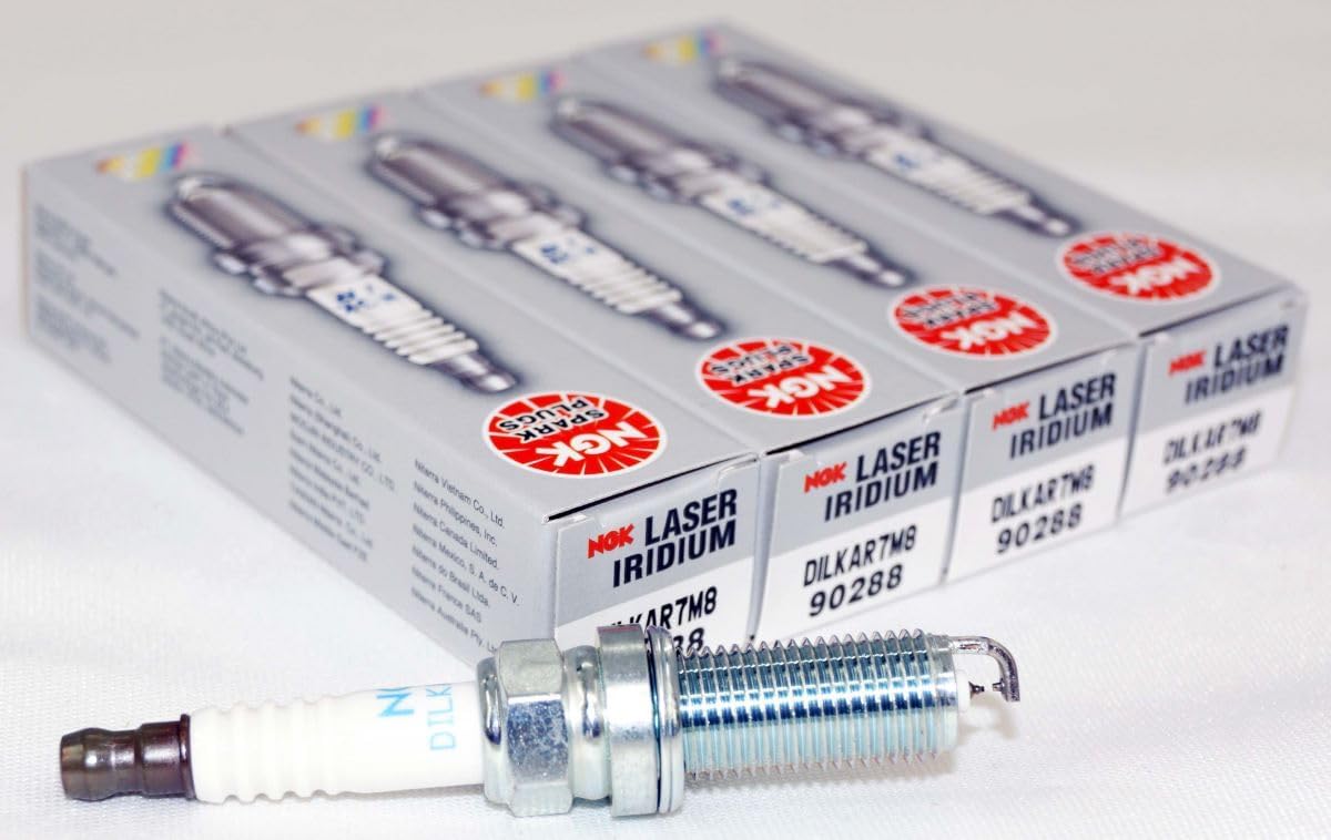 OVERSTOCKDIRECT Laser Iridium Spark Plugs Compatible with Mazda CX-9 2.5L L4 2016-2023 Made by NGK (4 Pack)