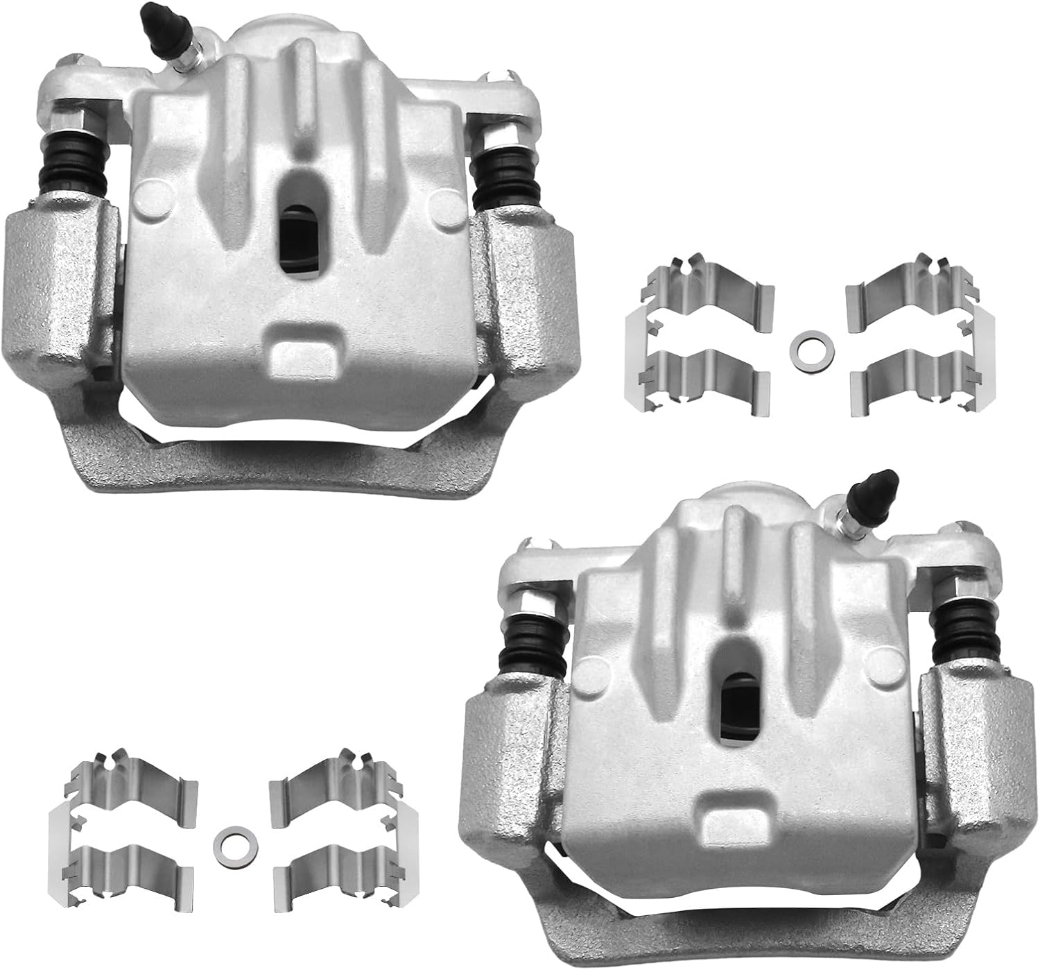 Brake Caliper Compatible with Subaru Models - 2016-2022 Crosstrek, 2012-2022 Impreza, 2014-2018 Forester, 2013-2015 XV Crosstrek Rear Driver and Passenger Side Caliper with Bracket, 2-pc Set