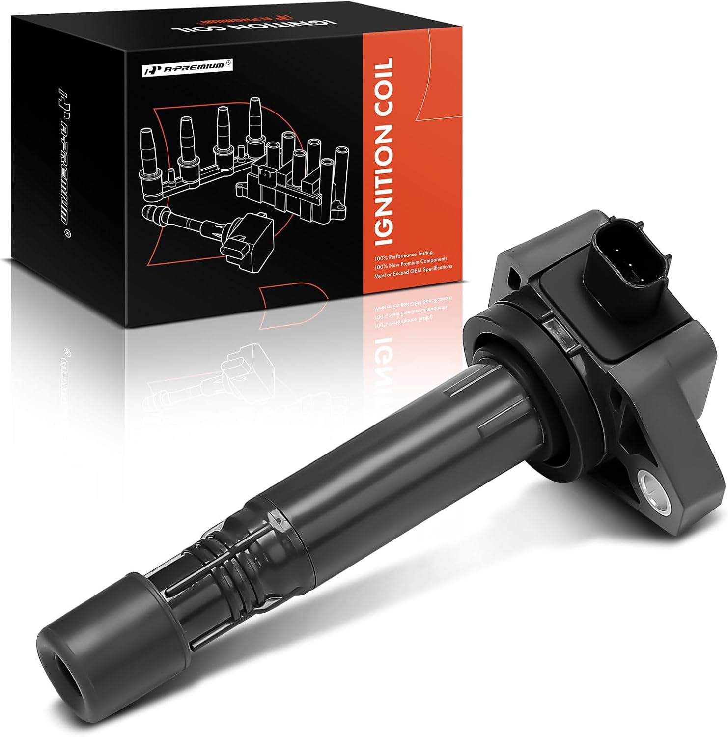 A-Premium Engine Ignition Coil Packs Compatible with Honda Pilot 2009-2015 Ridgeline 2009-2014 Acura MDX 2010-2013 RDX 2013-2015 ZDX 2010-2013 3.7L 3.5L 6-PC Set