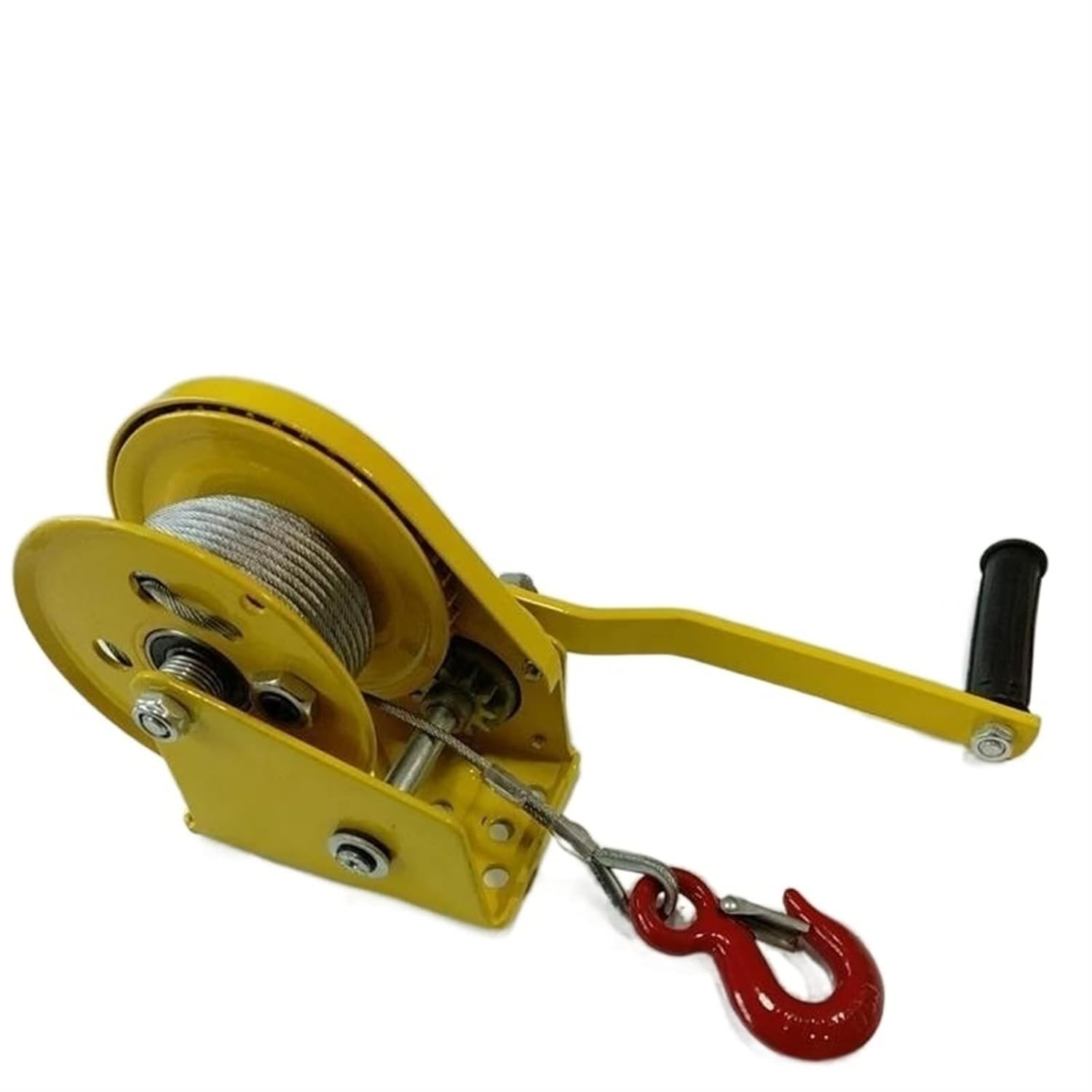 Air Conditioner Installation Lifting Crane Tool, Self-Locking Winch + Bracket, for External Unit Handling Tools(Winch Bare Metal)