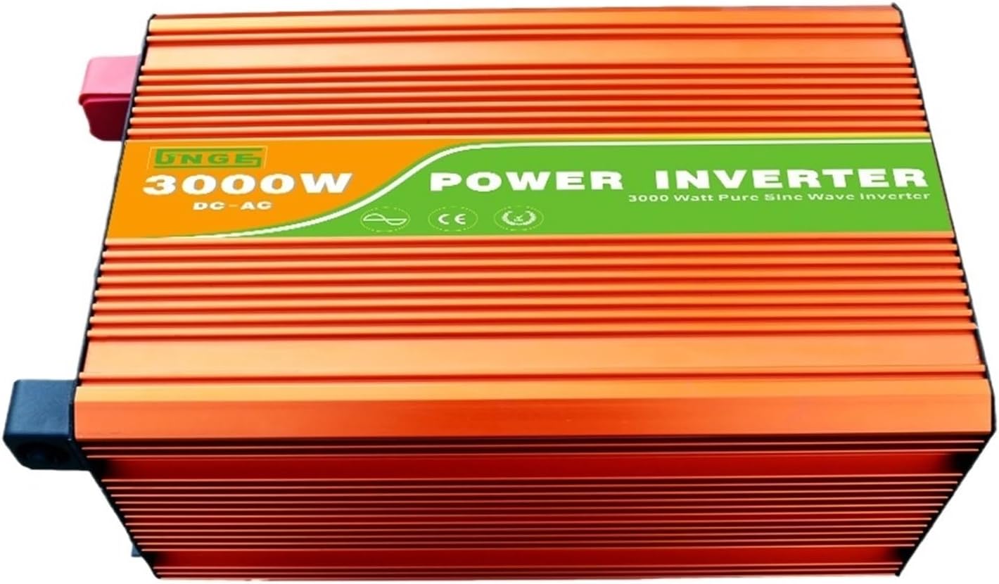3KW/3000W 12/24/48V To 100/110/120/220/230/240VAC 50/60Hz Residential Home High Frequency Use Pure Sine Wave Off Grid Inverter(24V to 220V 50Hz)