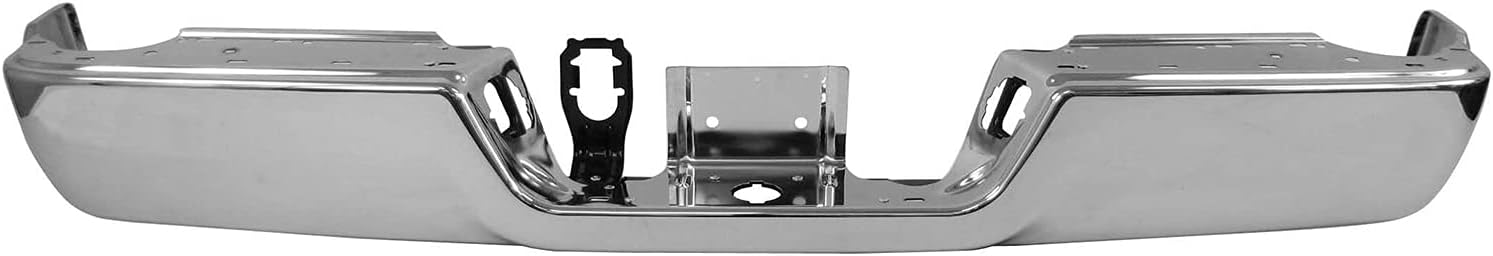 MBI AUTO - Chrome, Steel Rear Bumper Face Bar Shell for 2009-2018 RAM 1500 Pickup W/Out Park & Dual Exhaust 09-16, CH1102367