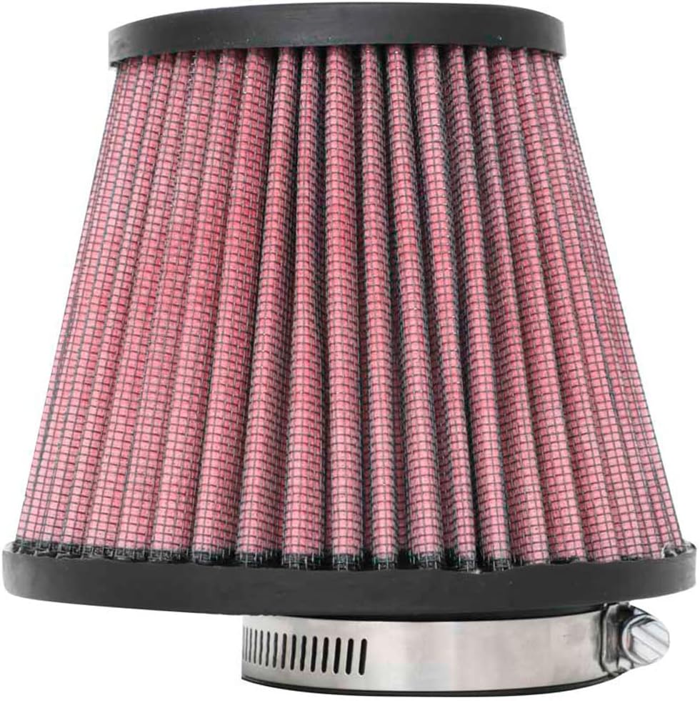 K&N High-Flow Original Lifetime Universal Clamp-On Air Filter: Performance, Premium, Washable: Flange Diameter: 2.375 In, Filter Height: 4.34 In, Flange Length: 0.75 In, Shape: Round Tapered, RU-8490