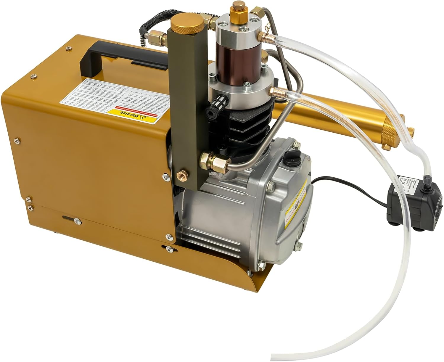 4500PSI Electric PCP Air Compressor Pump, 110V 30MPA High Pressure Water-Cooling 1.8KW High Pressure Air Compressor Pump For Industrial Pipeline Inspection, Tire Inflation