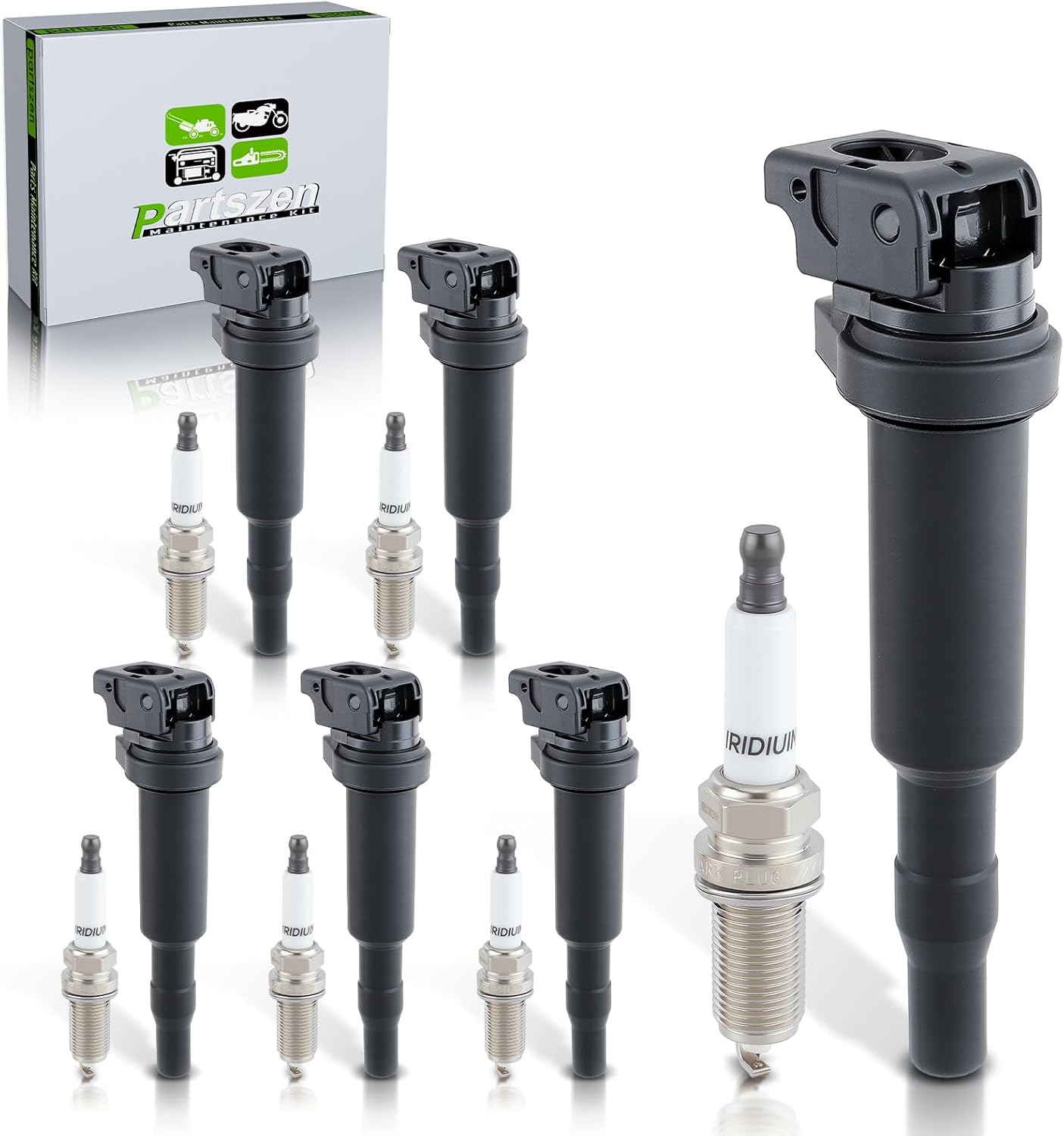 UF592 Ignition Coil 12120032137 Spark Plug for BMW 128i 135i 328i 335i 335xi 525xi 528i 528xi 530i 535i 535xi 740i 740Li X3 X5 X6 Z4