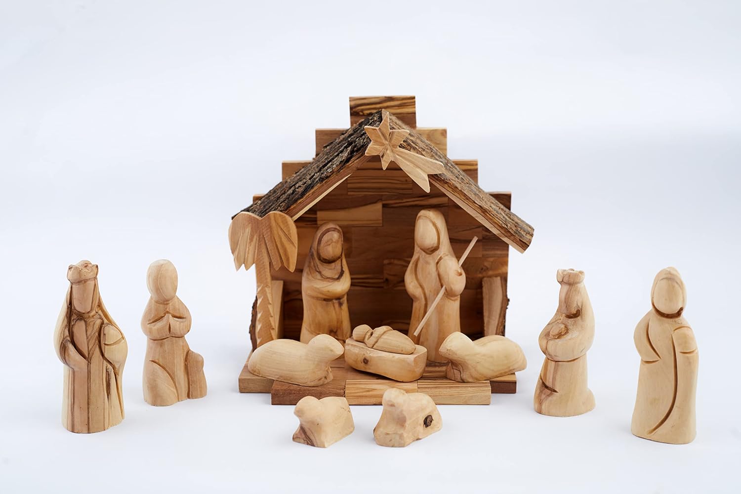 Handcrafted Olive Wood Nativity Scene/Nativity Set (6.2
