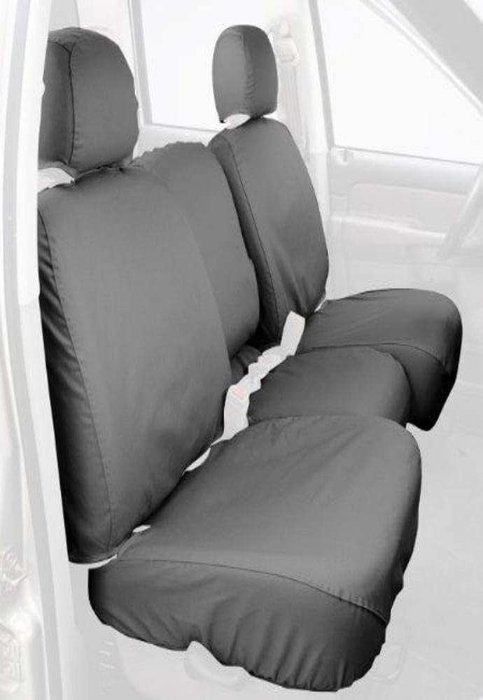 Covercraft SS3374PCGY Custom-Fit Front Bench SeatSaver Seat Covers - Polycotton Fabric, Grey