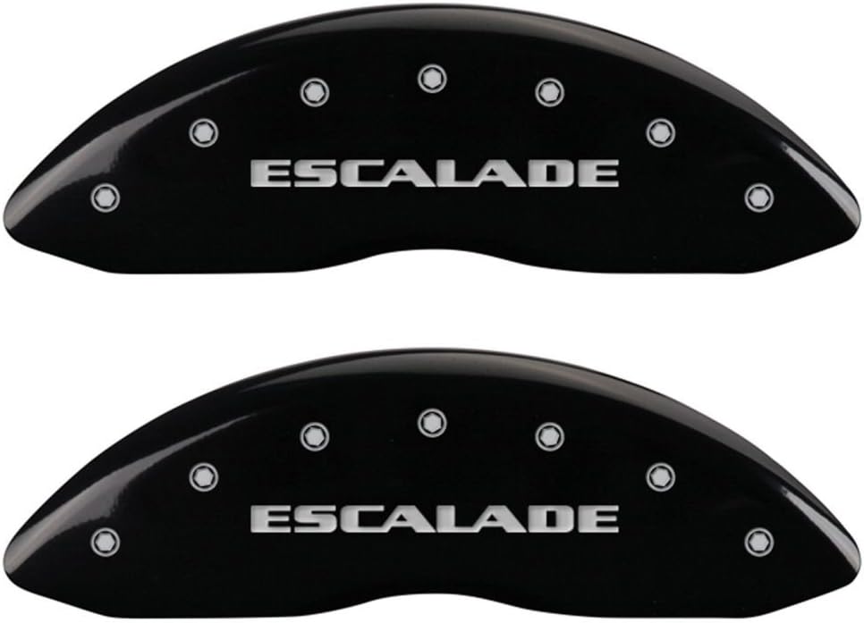 MGP Caliper Covers 35015SESCBK Escalade Black Caliper Covers - Engraved Front & Rear44; Set of 4
