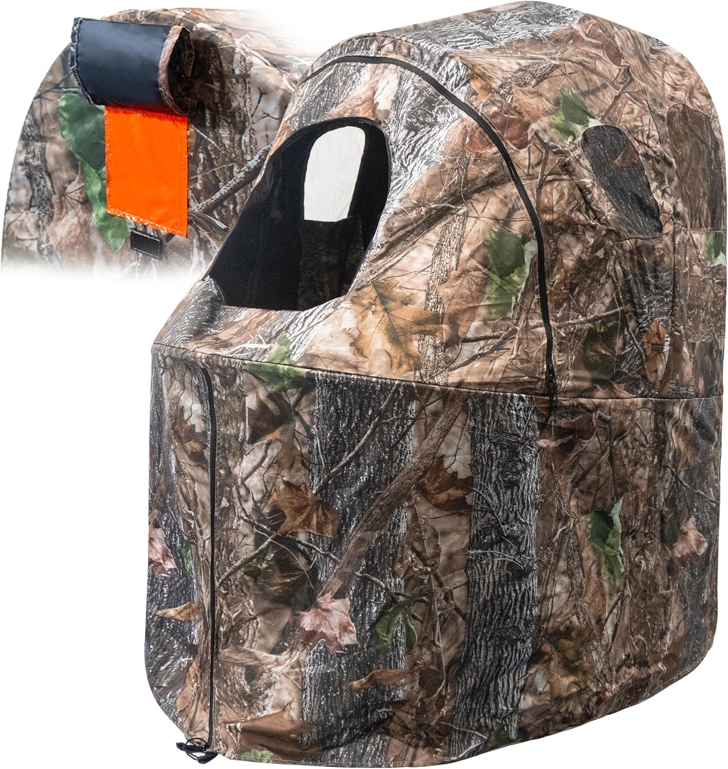 Hunting Blinds with Chair Pop Up Ground Blinds with Carrting Bag Portable 1-Person Hunting Tent for Deer & Turkey Hunting
