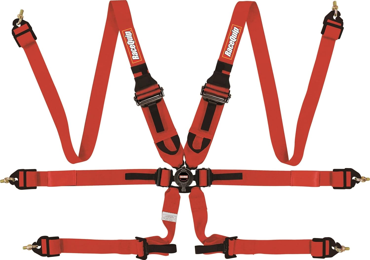 RaceQuip Auto Racing Harness Set HANS 6 Point Camlock FIA 8853-2016 Rated Pull-Down 2