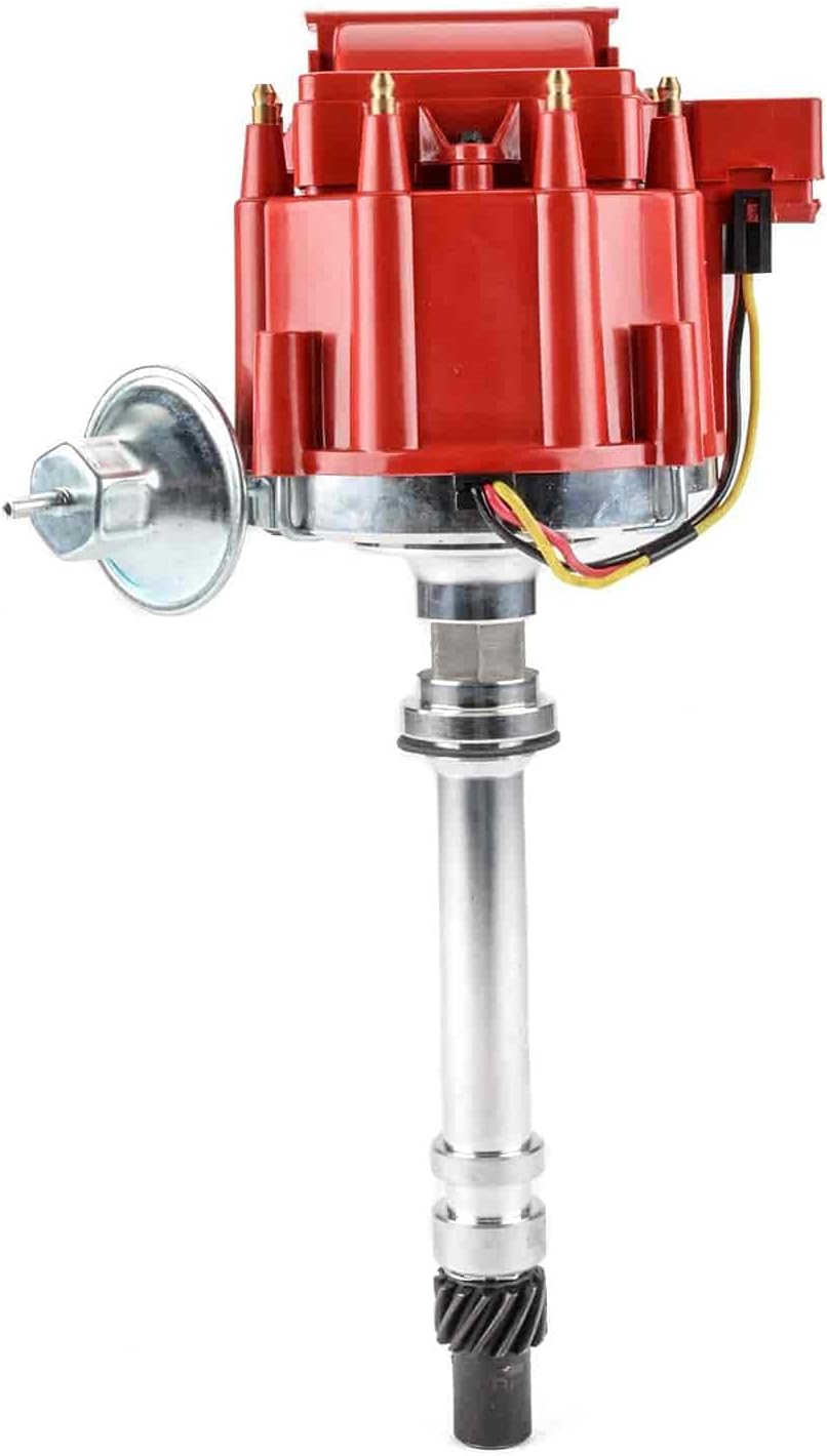 JEGS HEI distributor | 65,000 Volt Coil | Regain Horsepower | Brass Terminals | Renews Economy | Adjustable Advance | Fully OE Compatible | Easy Installation | .491” diameter Steel Gear