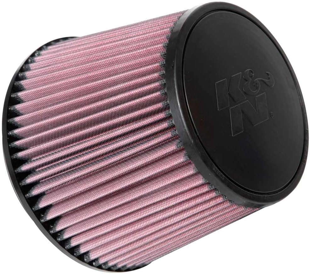 K&N High-Flow Original Lifetime Universal Clamp-On Air Filter: High Performance, Premium, Washable: Flange Diameter: 6 In, Filter Height: 6 In, Flange Length: 0.625 In, Shape: Round Tapered, RU-5173
