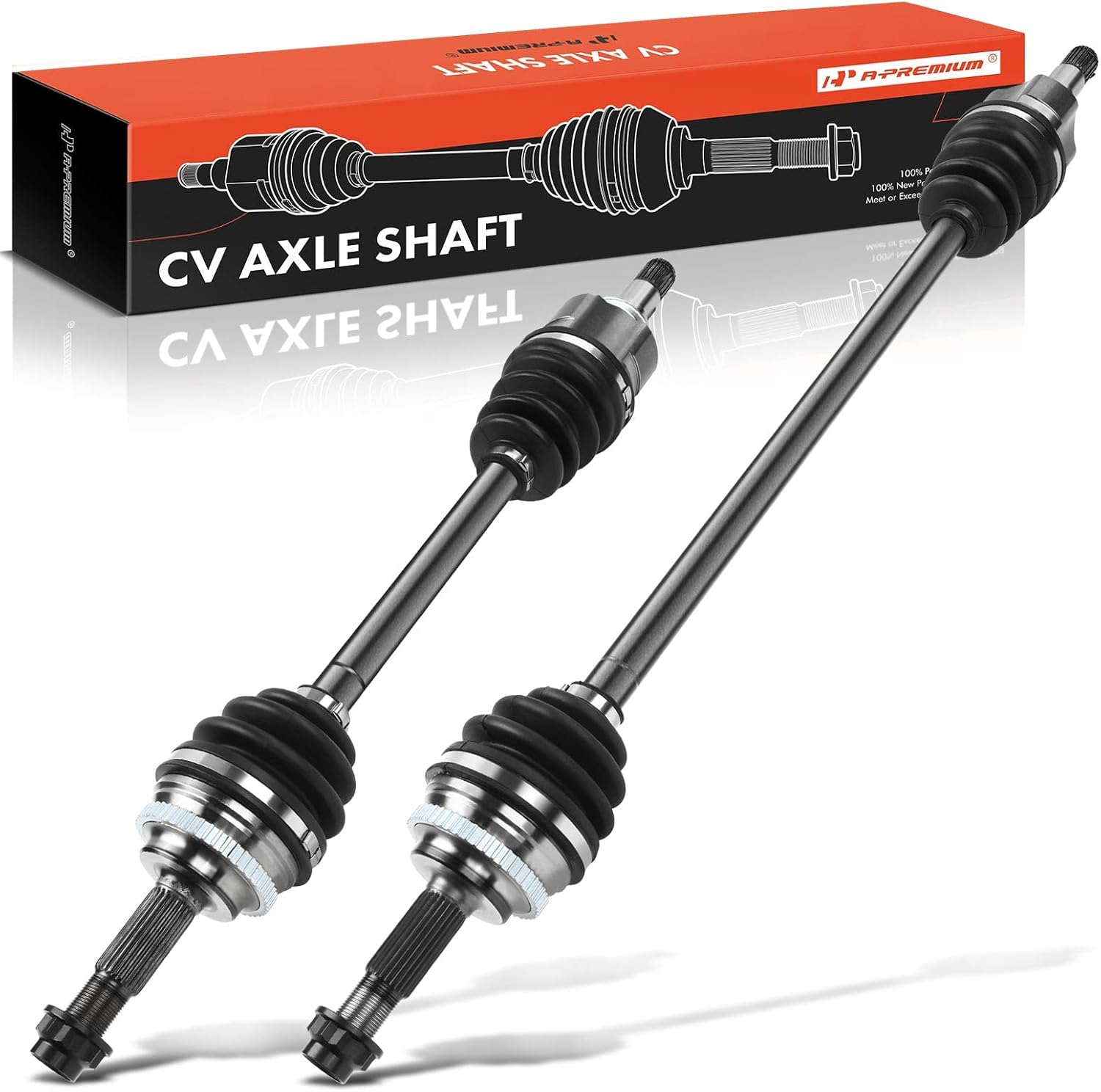 A-Premium Pair (2) Front CV Axle Shaft Assembly Compatible with Toyota Echo 2000-2005 & Scion xA, xB 2004-2006, L4 1.5L, Driver and Passenger Side