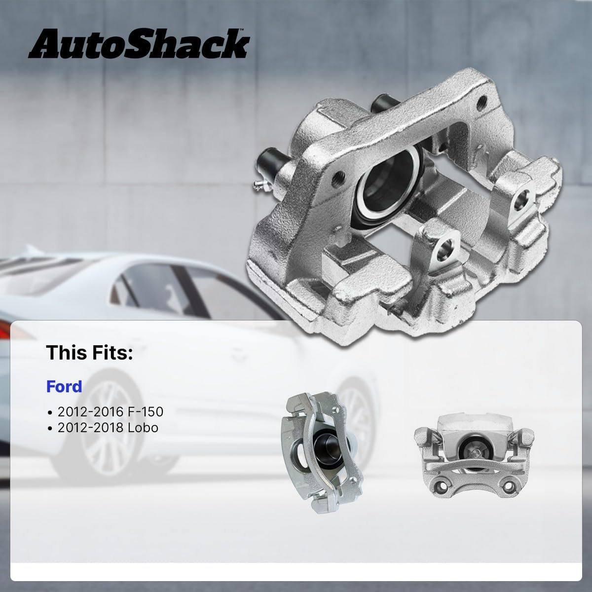 AutoShack Front & Rear Brake Calipers | Replacement for 2012-2016 Ford F-150 2018-2020 Ford F-150 2015-2018 Ford Lobo | 4-PC