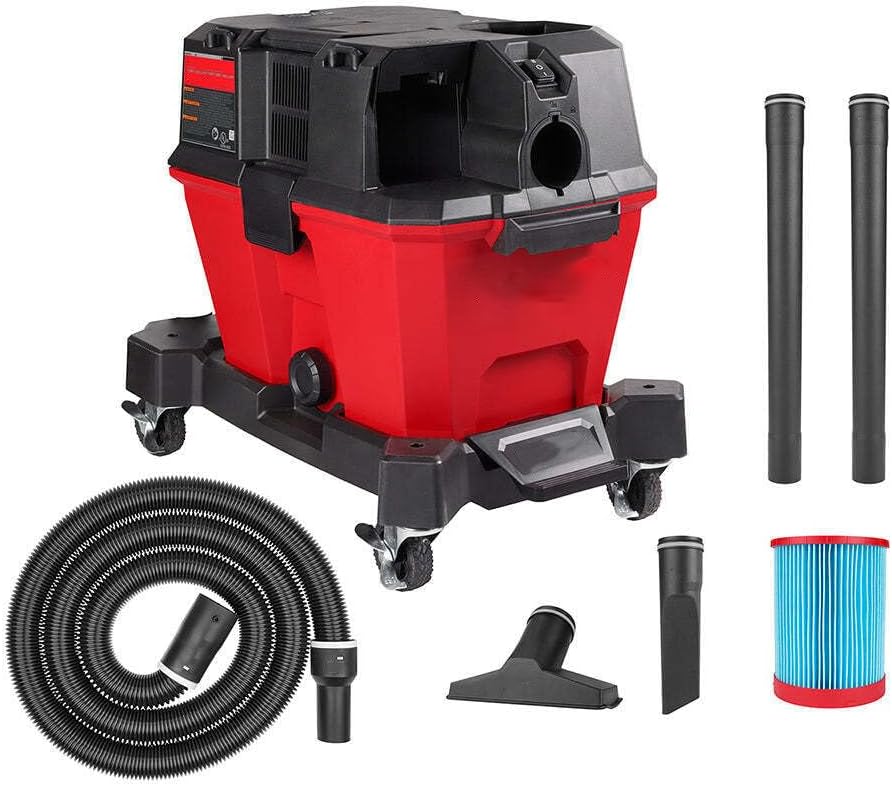 Vacuum Compatible with Milwaukee 0910-20 18V 6 Gallon Wet/Dry Vacuum, Cordless Vacuums -Tool Only