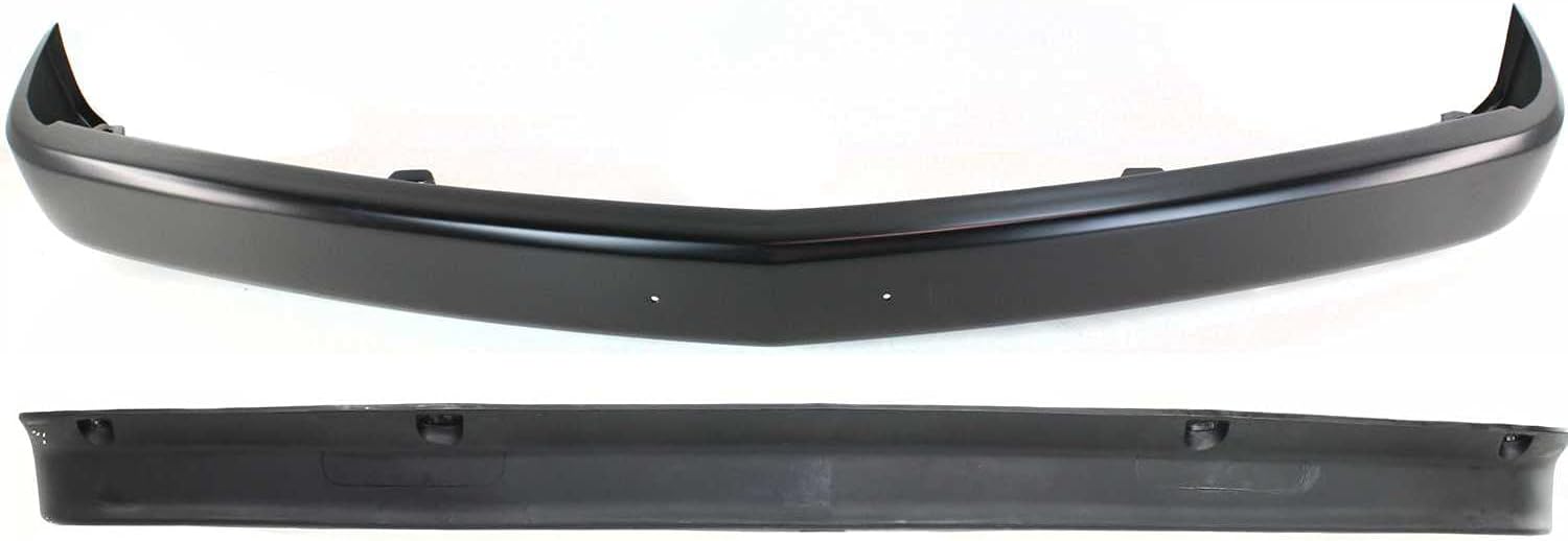 Garage-Pro Bumper Kit for Chevrolet & GMC C1500 K1500 1988-1999 Front Painted Black Steel w/o Molding Holes w/license plate provision For Models Without Tow Hooks and Sport Level Trim