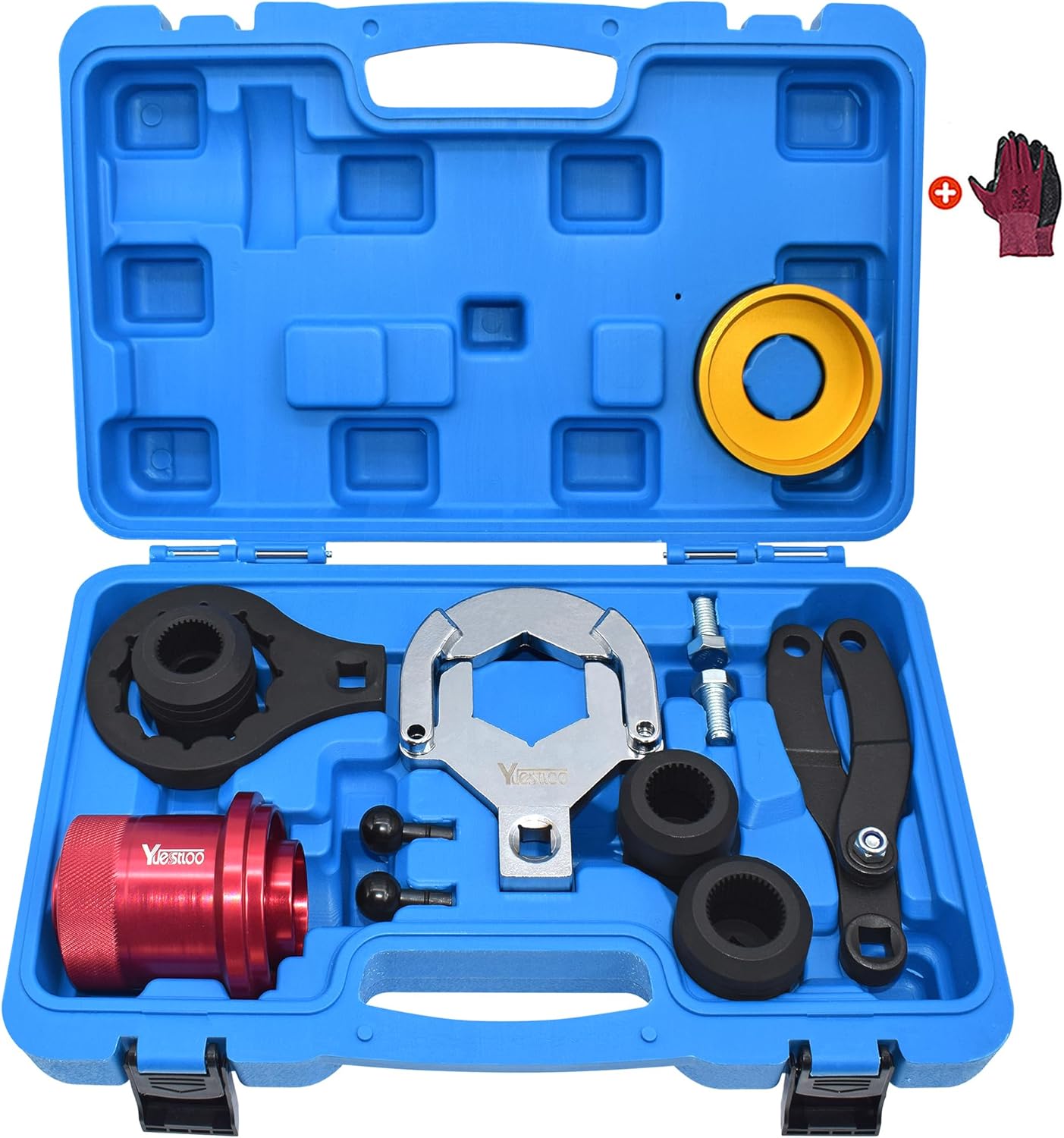 Rear Drive Axle Differential Installer Remover Tool Kit Compatible BMW M2 M3 M4 M5 E70 E71 E82 E90 E91 F12 F13 X3 X5 7 Series Replace 335040 335050 335060 335080 with 27/34/37 Teeth Socket