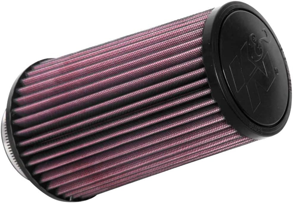 K&N High-Flow Original Lifetime Universal Clamp-On Air Filter: Performance, Premium, Washable: Flange Diameter: 3 In, Filter Height: 7.875 In, Flange Length: 1.250 In, Shape: Round Tapered, RU-4690