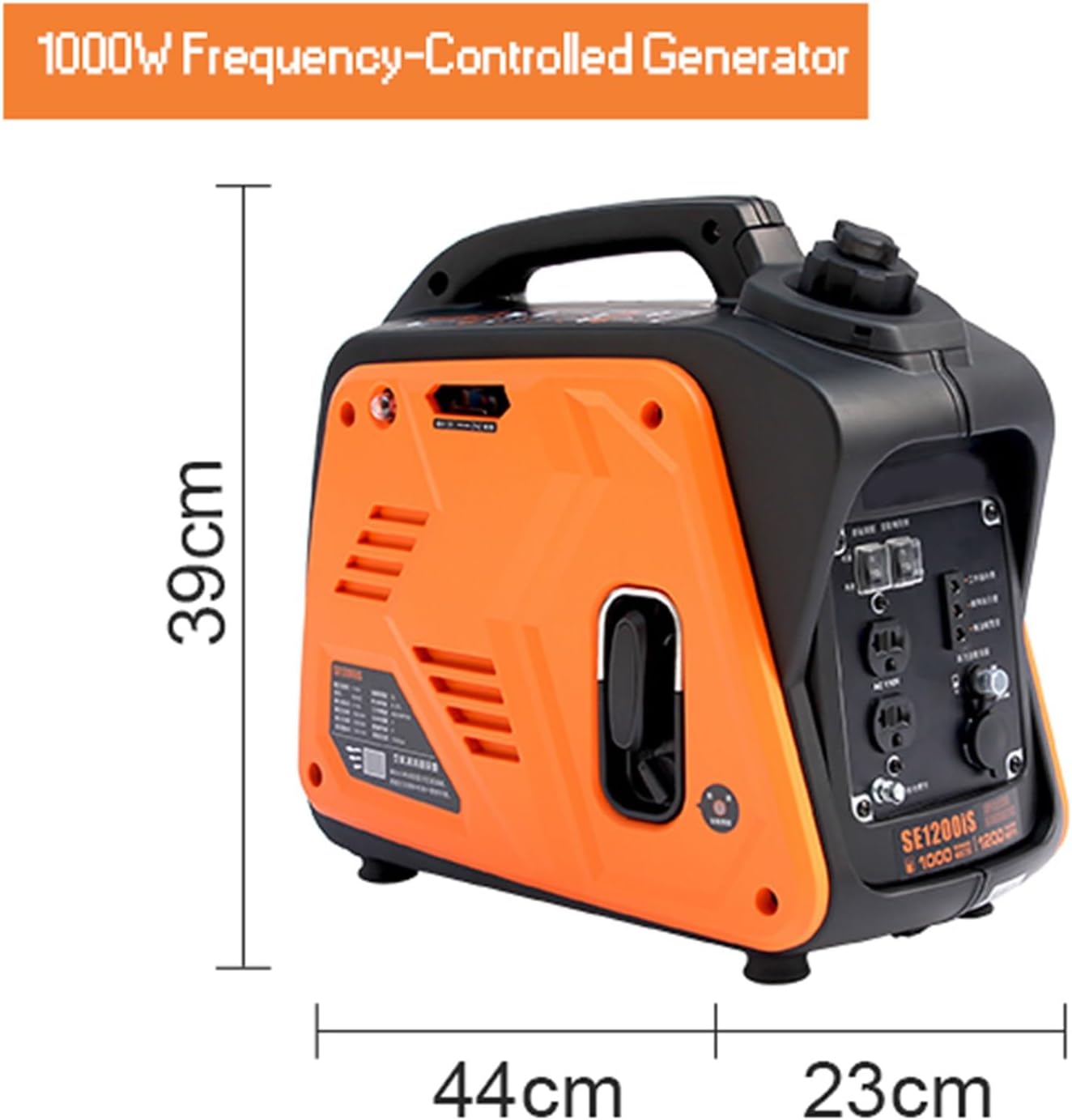 2kW Frequency-Controlled Portable Generator, 110V Outdoors Generator Silent, Lightweight, Produces Clean, Stable Power - Great For Home Backup, Camping, And RV Use(2000W)
