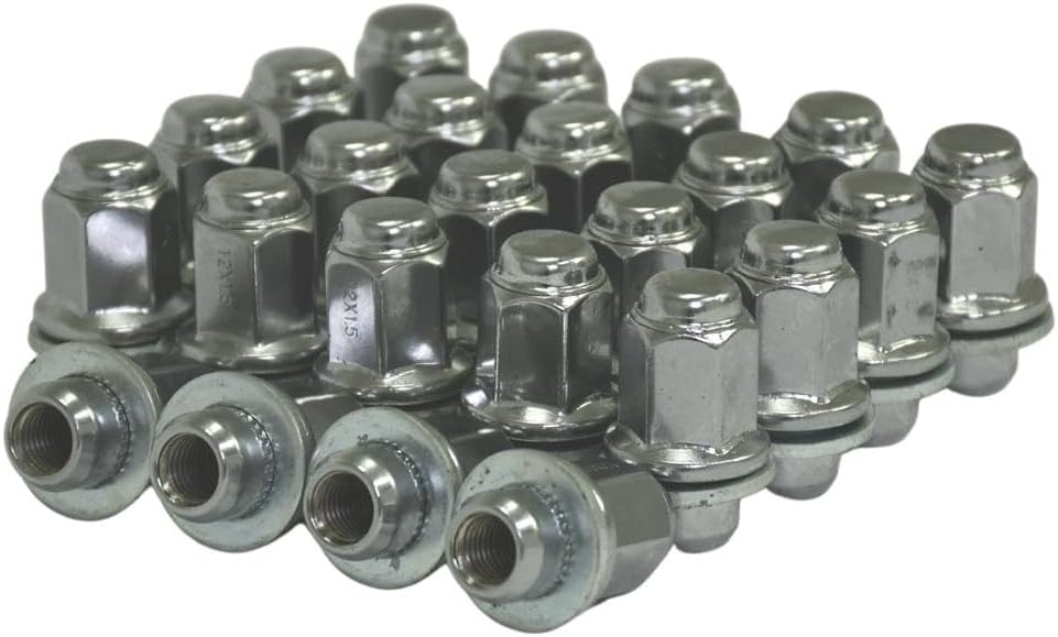 Chrome Factory Shank Lug Nut Kit Compatible with Toyota Tacoma, 4Runner, Lexus GX460 – 12x1.5mm, 13/16