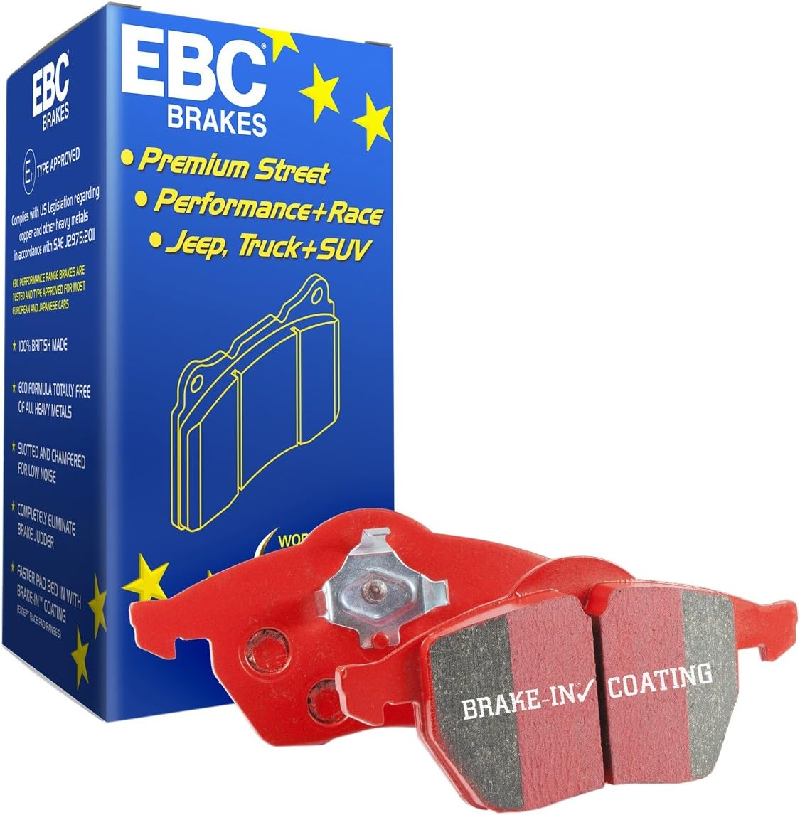 EBC Brakes Redstuff 3000 Series Sport Brake Pad Set DP32257C to Fit SUBARU