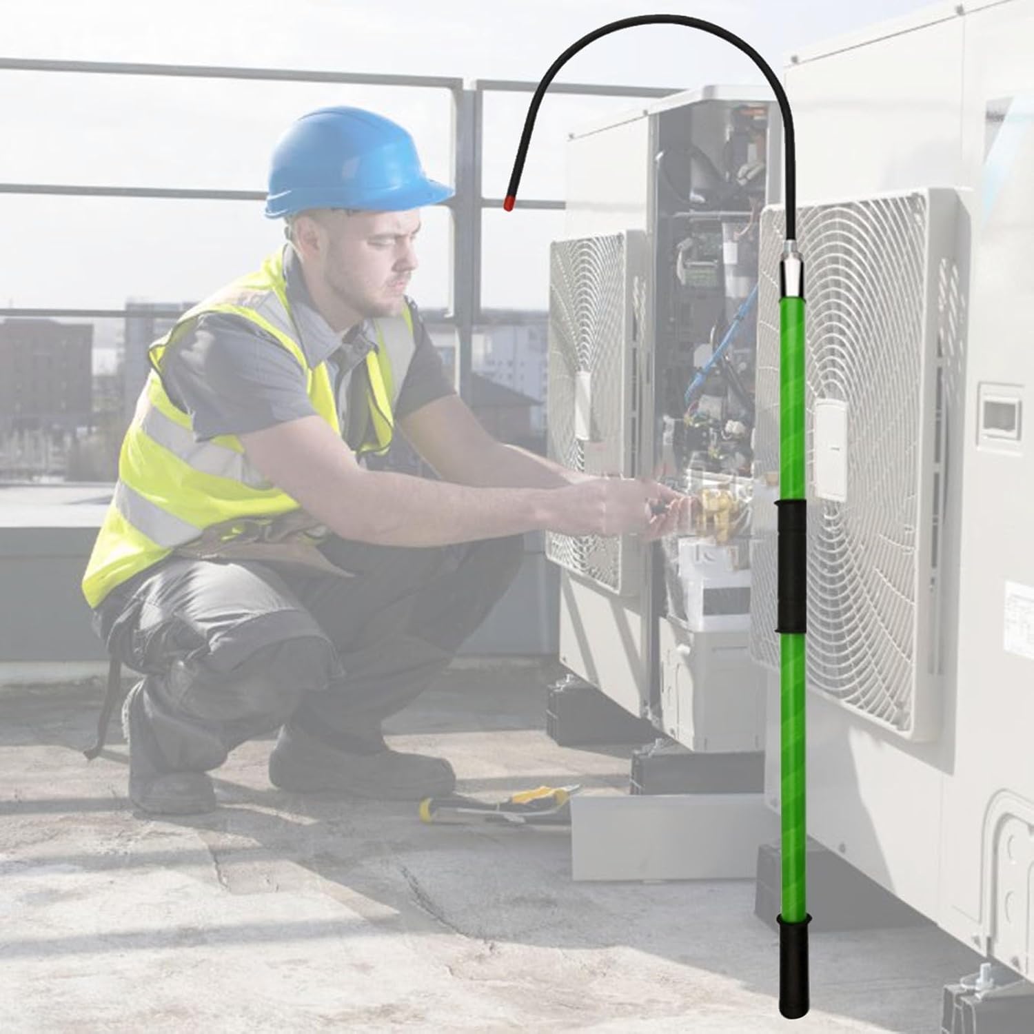 Insulated Rescue Hook for Electric Vehicle Repairs - Lightweight Portable High Voltage Electrical Safety Tool for 10kV 35kV 110kV
