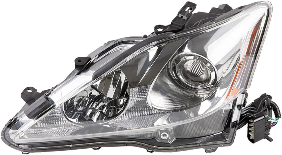 Left Driver Side Halogen Headlight Headlamp Assembly For Lexus IS250 & IS350 2006-2008 w/o HID or Auto-Leveling Lights - BuyAutoParts 16-00993AN New