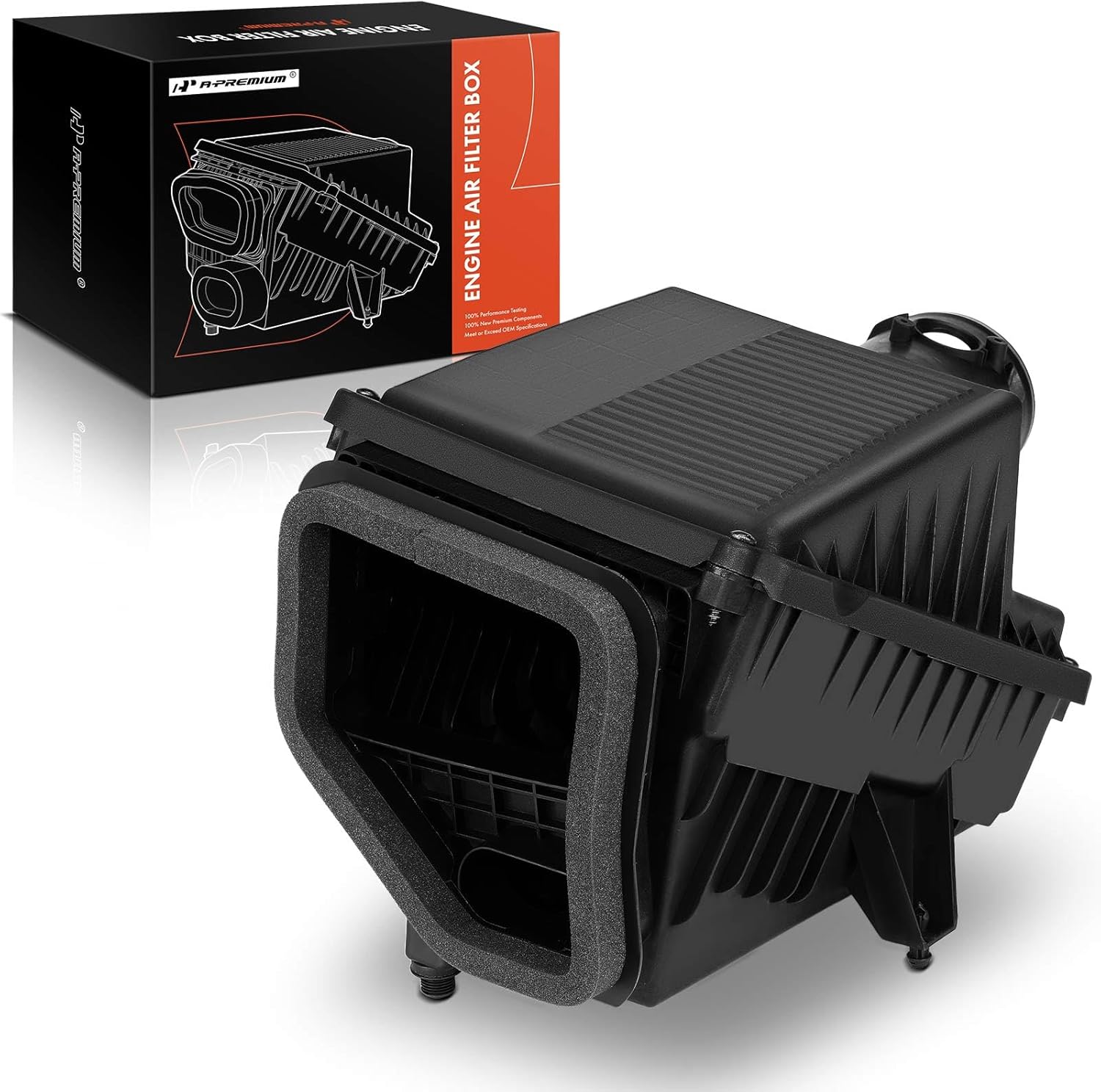 A-Premium Engine Air Filter Cleaner Box Housing Compatible with Chevrolet Silverado 2500 HD 3500 HD 2011-2014 2016 & GMC Sierra 2500 HD 3500 HD 2011-2014 2016, V8 6.0L