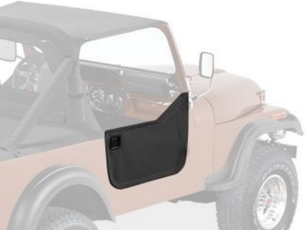Bestop 5302801 Black Lower Fabric Half Doors For 1976-1986 CJ7/CJ8