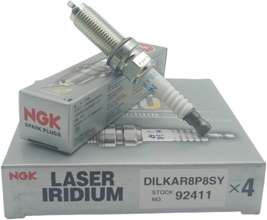 4/6Pcs 92411 DILKAR8P8SY Iridium Platinum Spark Plug Compatible With HONDA Accord 10th(2018-2021 ）1.5T，Compatible With HONDA Acura RDX 2.0T(4PC)