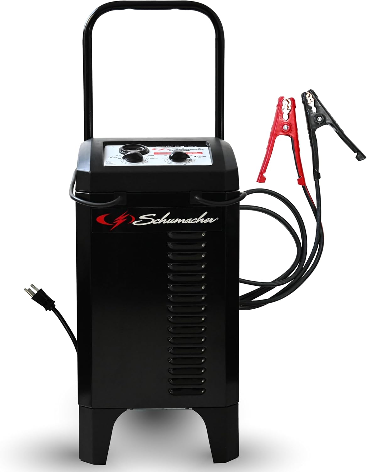 Schumacher Electric Wheeled Manual 10A Car Battery Charger and 200A Engine Starter, 2-in-1 Solution, 40A Boost, for 6V/12V Power Sport, Automotive, and Marine Batteries, SC1446