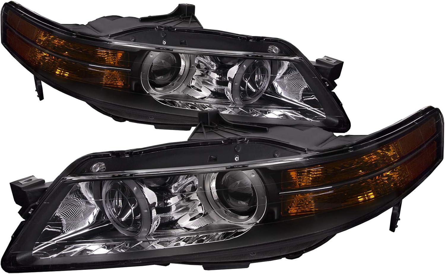 HEADLIGHTSDEPOT Headlights Set Type Left Driver Right Passenger Pair Compatible with Acura TL Base/Navi Model With Auto Level Control