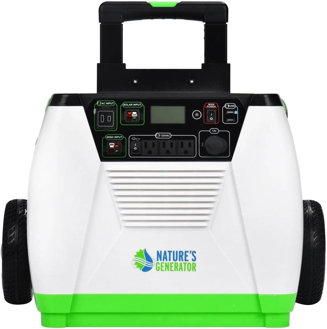 Nature's Generator Gold System 1800W Solar & Wind Powered Pure Sine Wave Generator + 100W Solar Panel